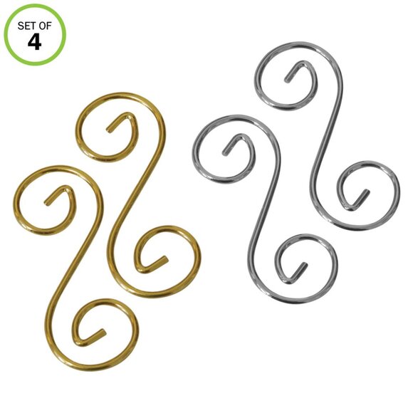 Necklace Extender -4pcs- Jewelry S Hook Chain Adaptor Bracelet Gold/Silvertone - Picture 2 of 5